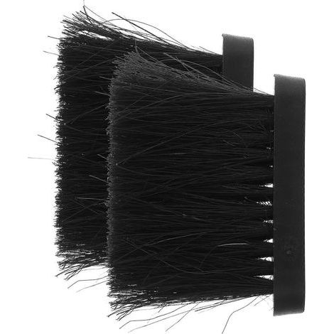 Set mit 2 Ersatzbürstenköpfen für die Kaminreinigung, Ersatzbürsten für die Kaminreinigung, Kaminreinigungszubehör – 11,20 x 9,50 x 3,00 cm – Schwarz (1/3)