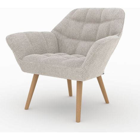 Sillón de tela gris claro - Simba