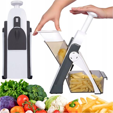 Gemüseschneider, Multifunktionsraspel, einstellbare Pommes-Frites-Stärke