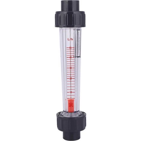 Débitmètre à tube plastique 5-50 L/h -15 pour équipements de traitement de l'eau (1/5)