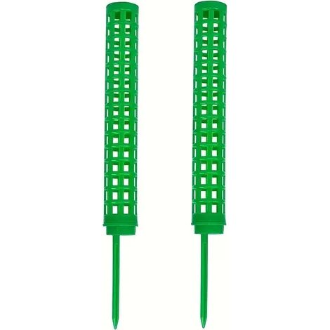 (vert, 2 pièces) 2 tuteurs en plastique pour plantes d'intérieur, notamment pour plantes géantes et plantes aquatiques. (1/4)