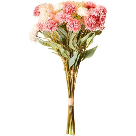 Bouquet di fiori artificiali Pre-assemblato a mano 60 cm Rosa Silveira (1/5)