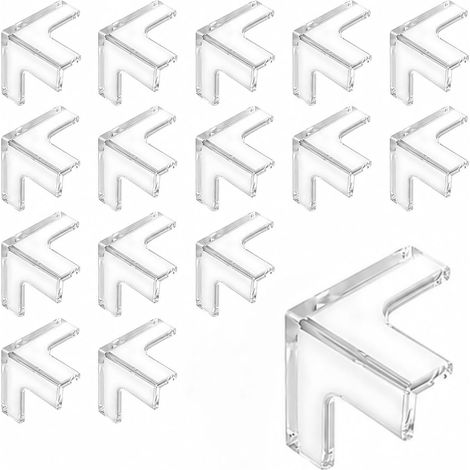 Set mit 16 selbstklebenden Silikon-Eckenschützern für Babys, schützt Babys vor Verletzungen, geeignet für Betten, Schreibtischecken und Schlafzimmer (1/5)