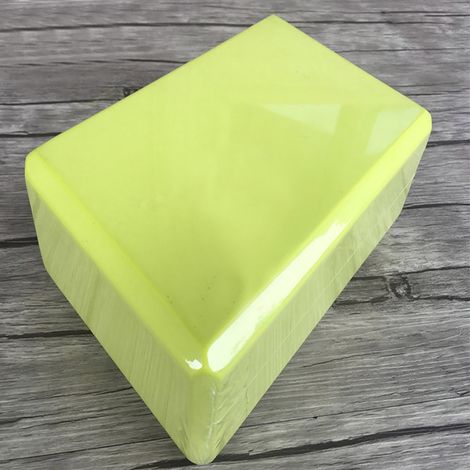 Bloc de mousse EVA pour yoga, fitness et gymnastique - Outil d'entraînement sportif (Jaune) (1/2)