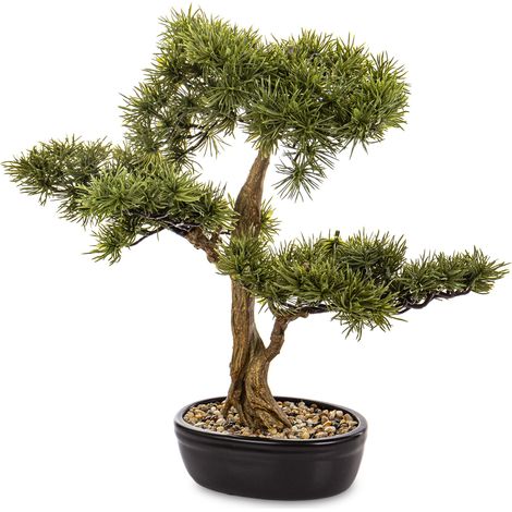 Albero bonsai artificiale verde 45x50x28 (1/5)