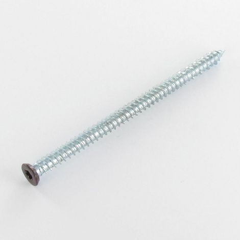 Vis Béton Tête fraisée RED 7.5X120 TORX T30 Acier zingué RAL8017 brun chocolat-1 pièce