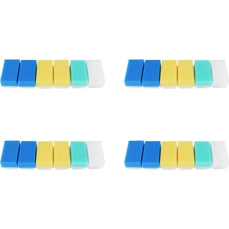Bébé Bath Sponge (24 pièces) doux Foam Washer avec Cradle Cap brosse Body, Hair et Scalp Clean Gentle bébé Sensory (1/5)