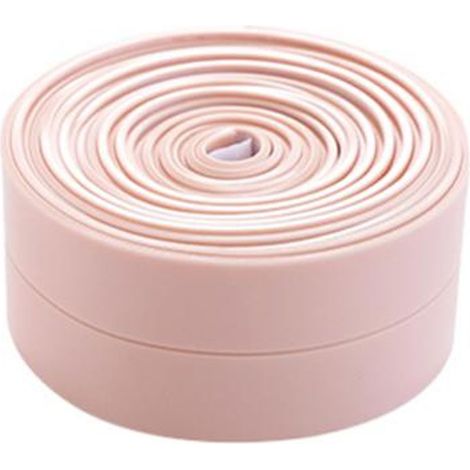 Bande D'étanchéité Murale Anti Moisissure - Ruban Adhésif Imperméable Pour Joint De Cuisine Et Salle De Bain - Couleur Rose - 1 Pièce