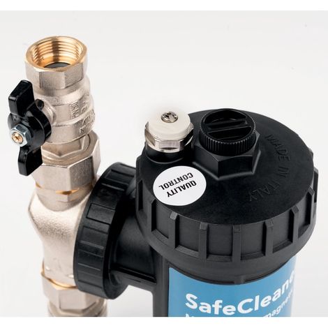 RBM – Filtre magnétique SafeCleaner2 G3/4" – Filtration efficace des boues – Protection chaudière – Élimination des impuretés