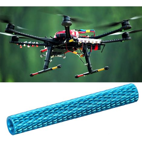 Lot de 10 entretoises filetées internes M3x35mm en alliage d'aluminium anodisé, bleu clair. (1/5)