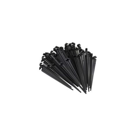 50 pcs Support de Tuyau Fixation au Sol pour piquets C Support de tiges Fixes pour Tuyau d'irrigation et Tuyau d'arrosage de Jardin (1/5)