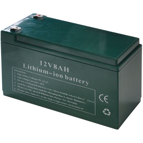 BATTERIA RICAMBIO 12V 8Ah -al litio