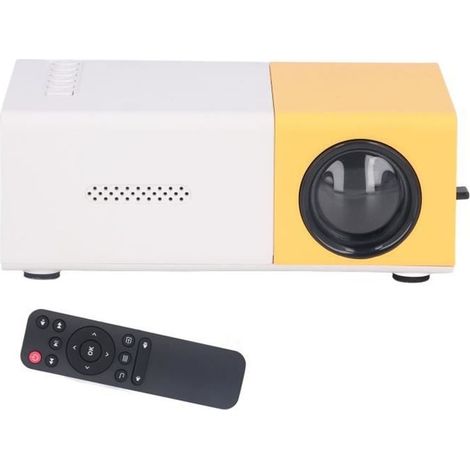 Mini projecteur portable - Résolution 1920x1080 - Prise UE - Blanc (1/4)