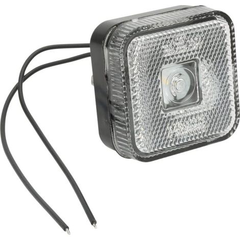 Faro di posizione a LED, quadrato, 12/24V con cavo e staffa Kramp LA30137 (1/5)