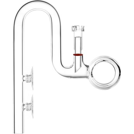 Bec verseur Lily Pipe Spin en verre avec écumeur pour aquarium planté 17 mm pour tuyau de 16/22 mm (1/5)
