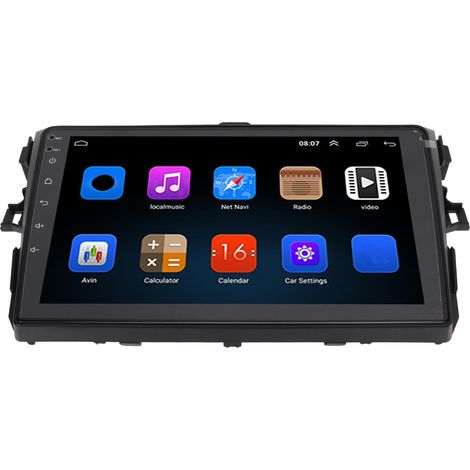 Autoradio GPS 9 pouces Android 11, 2Go RAM + 32Go ROM, écran tactile HD, caméra incluse, compatible Corolla 2009-2012,Carplay intégré (1/5)