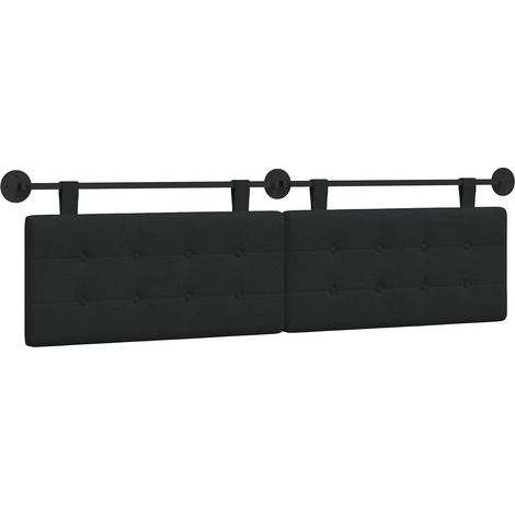 Maison Exclusive - Hängendes Kopfteil Schwarz Stoff