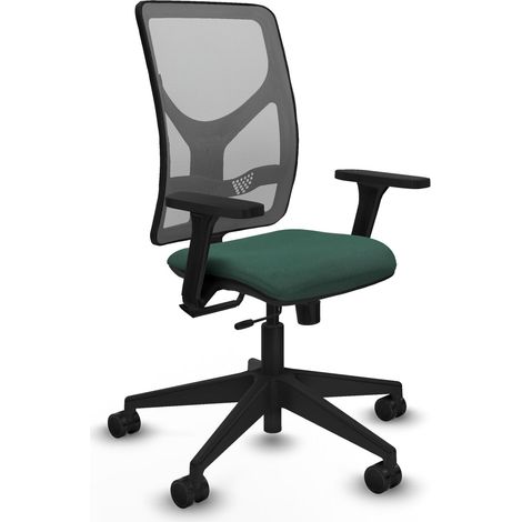 Chaise de bureau piqueras y crespo Motilla gris mousse épaisse (1/2)