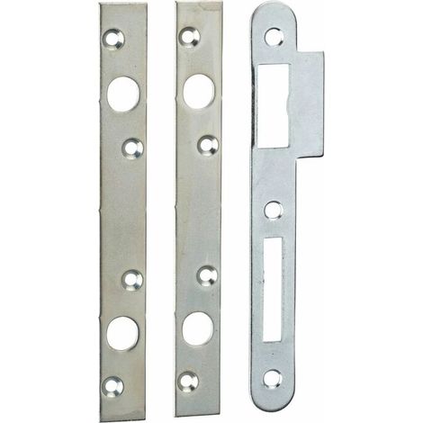 Jeu de gâches plates 20 mm bouts carrés (double pênes ronds Ø 10) (1/2)