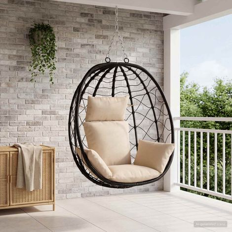 vidaXL Coussin Adirondack PUTTEN 100 % polyester Crème (1/5)