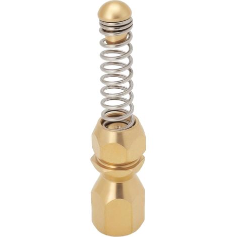 1 Pièce Buse de Nettoyage de Tuyaux Haute Pression G1/8 Pouces Buse à Ressort en Spirale Compatible avec Karcher Compatible avec Kranzler Compatible avec WAP (1/5)