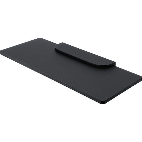 Tablette L.30 Cm, Plexiglas Noire Mate, Avec Fixation Noire Mate, Nikau Nimco (1/3)