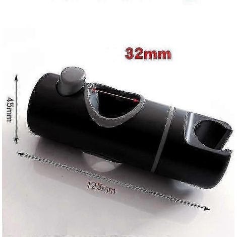 Support de douchette à ventouse universel et remplaçable pour fixation murale coulissante de douche (28 mm)