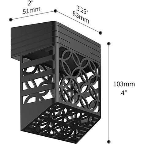 Lot de 4 lampes solaires d'extérieur pour clôture, étanches IP54, pour jardin, terrasse et escaliers. (1/5)