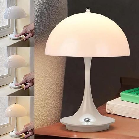 Pilzförmige Tischleuchte, LED, kabellos, 3000K-6000K, modern (1/4)