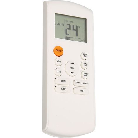 Télécommande universelle pour climatiseurs, compatible avec modèles R57B1, RG52A2, BGEFU1, RG57A6 et RG57B BGE. (1/5)