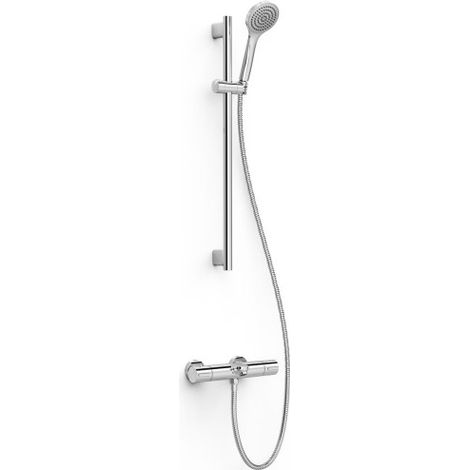 Kit bain-douche robinet thermostatique mural Chromé - TRES 21619602