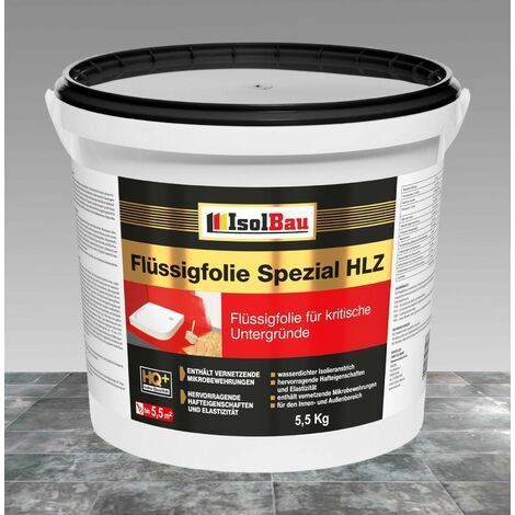 Flüssigfolie HLZ 5,5 kg Dichtfolie Abdichtung Balkon Bad Auf Holz OSB Fliesen (1/3)