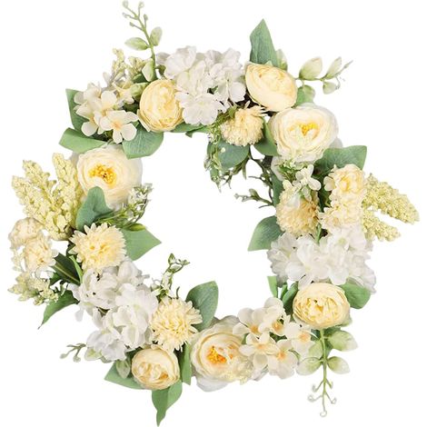 Couronnes de Printemps pour la Porte d'Entrée Décoration Festive Ornement Floral Printanier pour Mur Pour Maison, Mariage, Fête, Festival, Mur et (1/5)