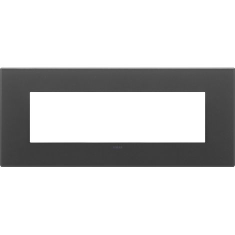 Placca 7M nero satinato Vimar 22657.73