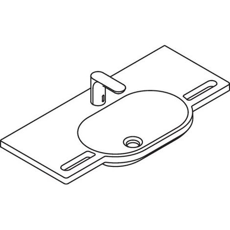 Ensemble produit HEWI 950.19.013 pour lavabo et robinetterie (1/3)
