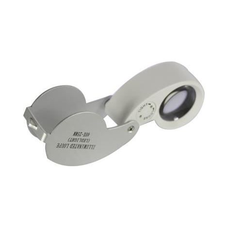Loupe de precision bijoutier x40 /25mm (avec Led)-Ywey (1/5)