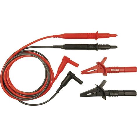 Cliff CIH29890 Set di cavi di misura di sicurezza rossi
