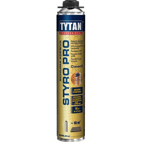 Schiuma poliuretanica adesiva Tytan Styro Pro ml. 750