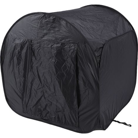 Tente sensorielle pour enfants, portable et pliable, noire avec porte et fenêtre, pour l'intérieur (1/5)