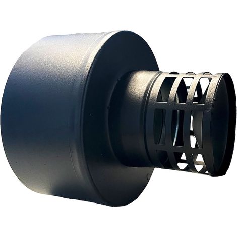 JONCOUX Capuchon prise d’air - Apollo Pellets 2.0 - noir Ø80/130 mm - pour terminal horizontal