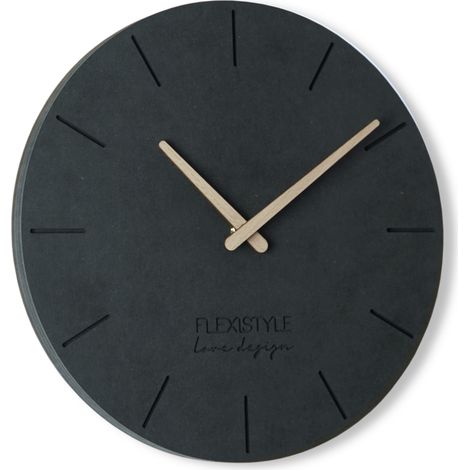 Wanduhr für das Wohnzimmer EKO schwarz 30 cm