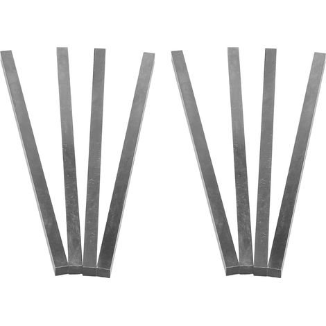 8 x CNC Outils de Coupe Carres Barre de Tour HSS de La Demension 8mm x 8mm x 200mm Gris (1/5)