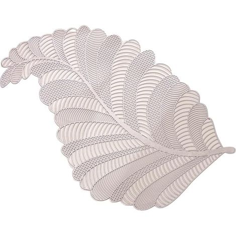 PVC Tropical Leaves Placemat Coaster Non slide Insulation Pad
