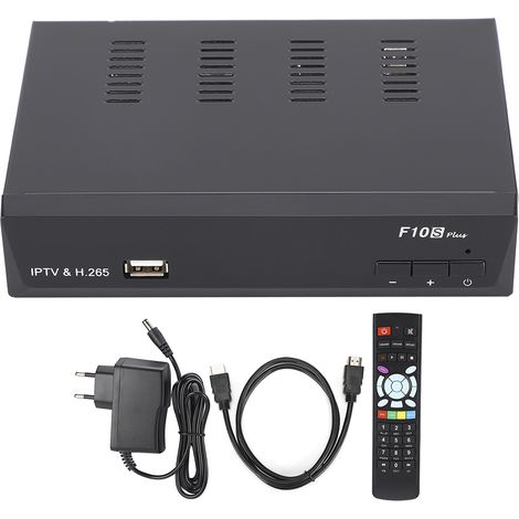 Décodeur IPTV iBRAVEBOX F10S PLUS H.265 avec DVB-S2, POWERVU, BISSKEY, 100-240V (UE)