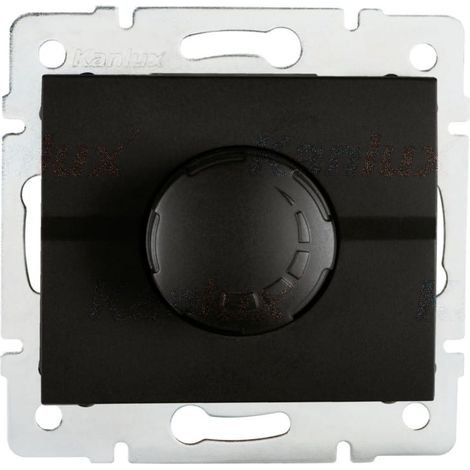 Variabile LED 500W - Incastrato - Filtro integrato - Nero opaco - 71x71mm (1/2)