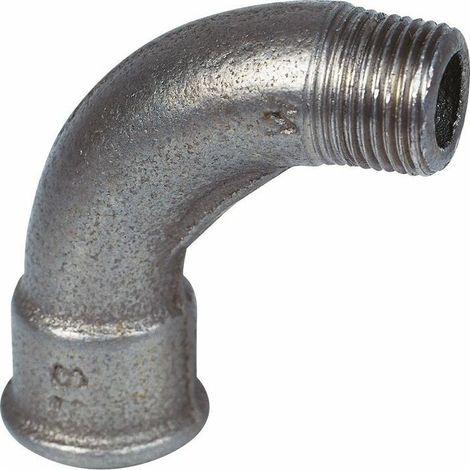 Raccord fonte noire coudé 90° à visser - MF 1'1/2 - Grand rayon - N° 1 - Raccord fonte noire coudé 90° à visser - MF 1'1/2 - Grand rayon - N° 1