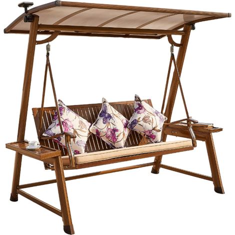 Balancelle d'Extérieur "Odivelas" 220cm Marron (1/3)