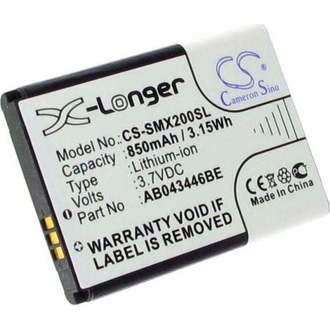 Batterie pour samsung sgh x200c400e900 mfl batterie de remplacement