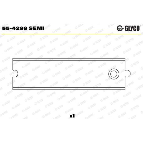 Coussinet de palier, bielle GLYCO 55-4299 SEMI NISSAN 8200381785