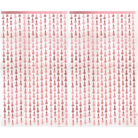 Dekoration für den Junggesellinnenabschied, Set aus 2 roségoldenen Fransenvorhängen (1 m x 2 m), Fotokabinen-Zubehör, Junggesellinnenabschied, Brautparty, Geburtstag, Hochzeit.
